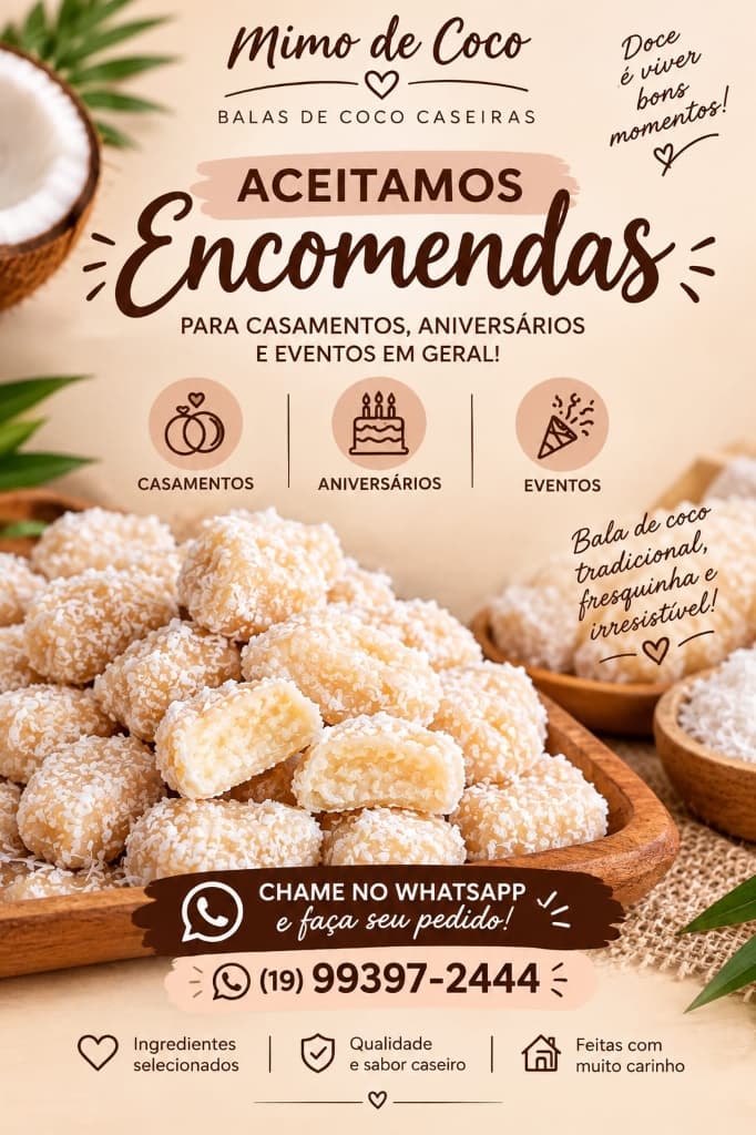 Aceitamos Encomendas